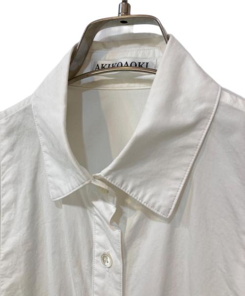 AKIKOAOKI（アキコアオキ）AKIKOAOKI (アキコアオキ) シャツワンピース ホワイト サイズ:38の古着・服飾アイテム