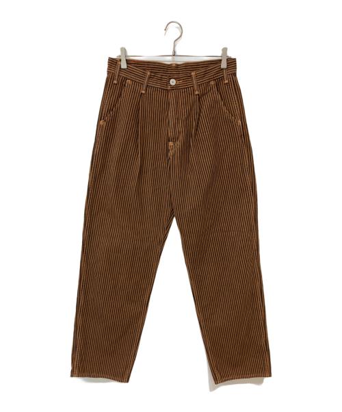 LEVI'S RED（リーバイス レッド）LEVI'S RED (リーバイス レッド) R RED PLEATED TROUSER デニムパンツ ブラウン×ブラック サイズ:W30L32の古着・服飾アイテム