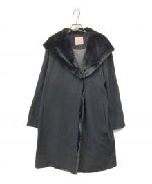 MORABITO BLANC（モラビト ブラン）の古着「ウールアンゴラコート」｜ブラック