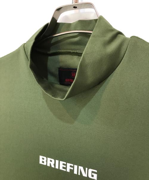 BRIEFING GOLF（ブリーフィング ゴルフ）BRIEFING GOLF (ブリーフィング ゴルフ) ハイネック ストレッチロングスリーブシャツ カーキ サイズ:Mの古着・服飾アイテム