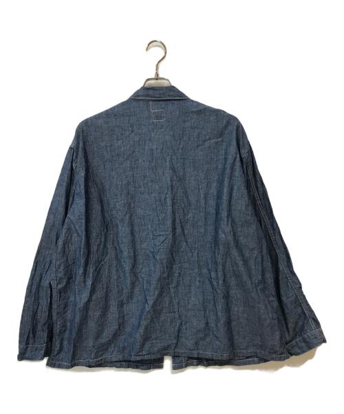 POST O'ALLS（ポストオーバーオールズ）POST O'ALLS (ポストオーバーオールズ) USMC 3 Pocket Utility Jacket chambray indigo サイズ:XLの古着・服飾アイテム