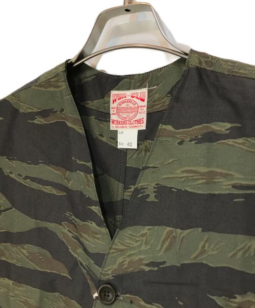 WORKERS（ワーカーズ）WORKERS (ワーカーズ) Cruiser Vest Night Tiger Stripe サイズ:42の古着・服飾アイテム