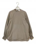 HYKEハイク）の古着「20SS TAFFETA SHIRRED TOP タフタ シャーリング トップ ブラウス」｜ベージュ