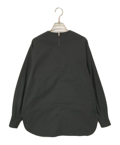 HYKE（ハイク）HYKE (ハイク) TASLAN TWILL TOP シャツブラウス ブラック サイズ:1の古着・服飾アイテム