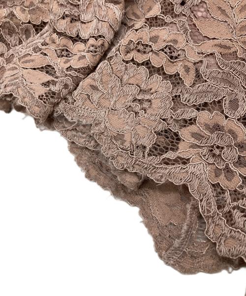 Rirandture（リランドチュール）Rirandture (リランドチュール) レースキャミワンピースニットセット ピンク×ブラウン サイズ:2の古着・服飾アイテム