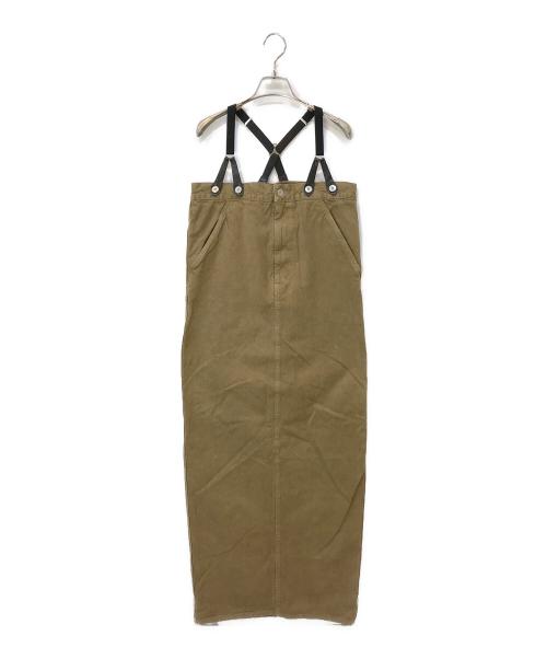 Curensology（カレンソロジー）Curensology (カレンソロジー) &RC サスペンダーワンピース ブラウン サイズ:Fの古着・服飾アイテム