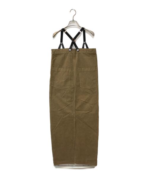 Curensology（カレンソロジー）Curensology (カレンソロジー) &RC サスペンダーワンピース ブラウン サイズ:Fの古着・服飾アイテム