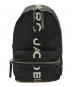 MARC JACOBS（マーク ジェイコブス）の古着「LOGO PRINT NYLON SUSPIRIA BACKPACK」｜ブラック