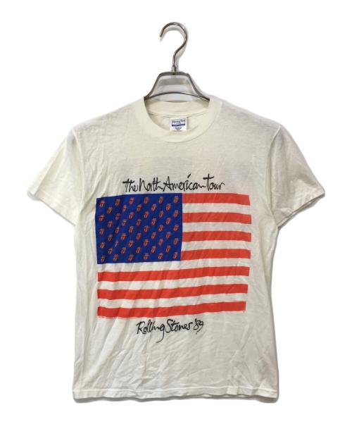 Spring Ford（スプリング フォード）Spring Ford (スプリング フォード) 80s Rolling Stones The North America Tour Tシャツ ホワイト サイズ:Mの古着・服飾アイテム