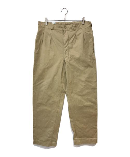 French Army（フランス軍）French Army (フレンチアーミー) M52 チノトラウザーズ ベージュ サイズ:46の古着・服飾アイテム
