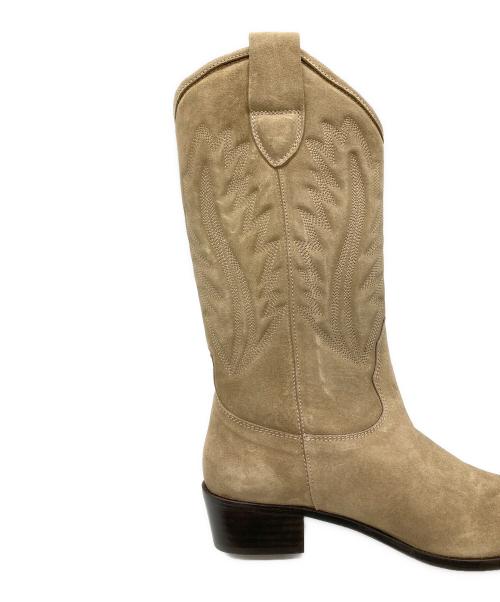 TORAL（トラル）TORAL (トラル) スエードウエスタンブーツ ベージュ サイズ:39の古着・服飾アイテム