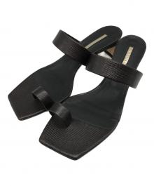 Brenta（ブレンタ）の古着「レザーストラップサンダル」｜ブラック