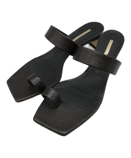 Brenta（ブレンタ）Brenta (ブレンタ) レザーストラップサンダル ブラック サイズ:38の古着・服飾アイテム