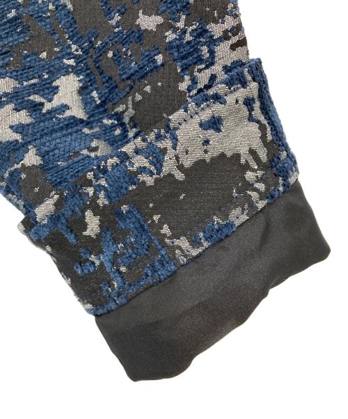 HIGH STREET（ハイ ストリート）HIGH STREET (ハイ ストリート) ジャガードジップアップジャケット ネイビー サイズ:Mの古着・服飾アイテム