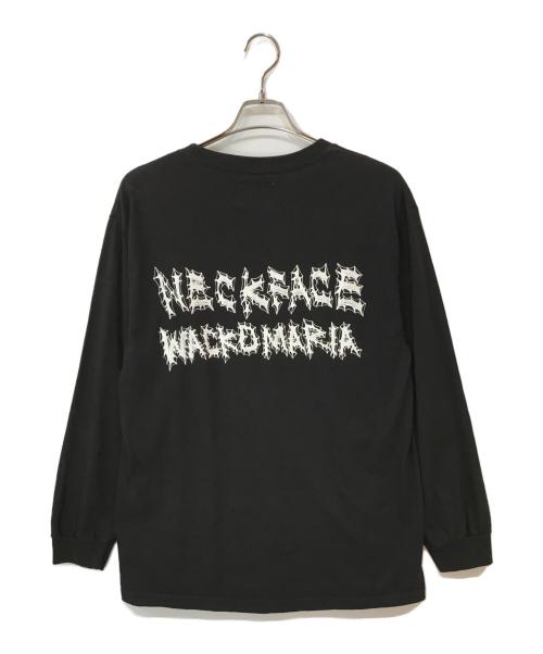 WACKO MARIA（ワコマリア）WACKO MARIA (ワコマリア) NECK FACE / CREW NECK LONG SLEEVE T-SHIRT ( TYPE-4 ) ブラック サイズ:Lの古着・服飾アイテム