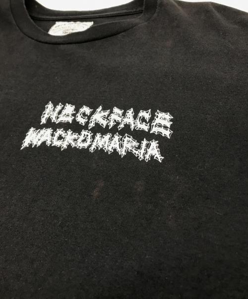 WACKO MARIA（ワコマリア）WACKO MARIA (ワコマリア) NECK FACE / CREW NECK LONG SLEEVE T-SHIRT ( TYPE-4 ) ブラック サイズ:Lの古着・服飾アイテム