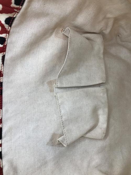 GUCCI（グッチ）GUCCI (グッチ) レオパード柄 キャンバス レザー トートバッグ レッド サイズ:-の古着・服飾アイテム