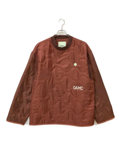 OAMC（オーエーエムシー）OAMC (オーエーエムシー) WORK QUILTED SWEATSHIRT レッド サイズ:Sの古着・服飾アイテム