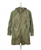 DIESELディーゼル）の古着「ライナー付きナイロンコート」｜カーキ