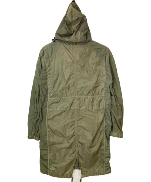 DIESEL（ディーゼル）DIESEL (ディーゼル) ライナー付きナイロンコート カーキ サイズ:XLの古着・服飾アイテム