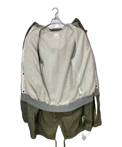DIESEL（ディーゼル）DIESEL (ディーゼル) ライナー付きナイロンコート カーキ サイズ:XLの古着・服飾アイテム