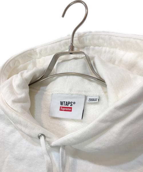 SUPREME（シュプリーム）SUPREME (シュプリーム) WTAPS (ダブルタップス) 21FW Sic'em Hooded Sweatshirt ホワイト サイズ:Mの古着・服飾アイテム