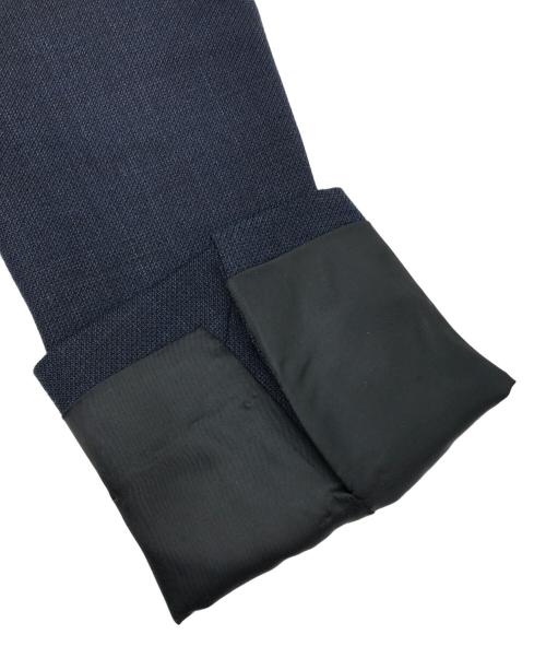 UNIVERSAL LANGUAGE（ユニバーサルランゲージ）UNIVERSAL LANGUAGE (ユニバーサルランゲージ) マイクロパターン／3ピースセットアップスーツ ネイビー サイズ:175㎝-8Drop(chest92cm waist78cm)の古着・服飾アイテム