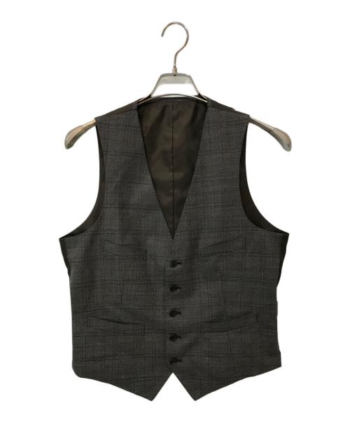 UNIVERSAL LANGUAGE（ユニバーサルランゲージ）UNIVERSAL LANGUAGE (ユニバーサルランゲージ) 3Pセットアップスーツ ブラウン サイズ:175cm-8Drop(chest92cm waist78cm)の古着・服飾アイテム