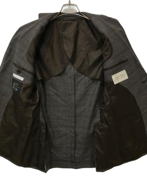 UNIVERSAL LANGUAGE（ユニバーサルランゲージ）UNIVERSAL LANGUAGE (ユニバーサルランゲージ) 3Pセットアップスーツ ブラウン サイズ:175cm-8Drop(chest92cm waist78cm)の古着・服飾アイテム