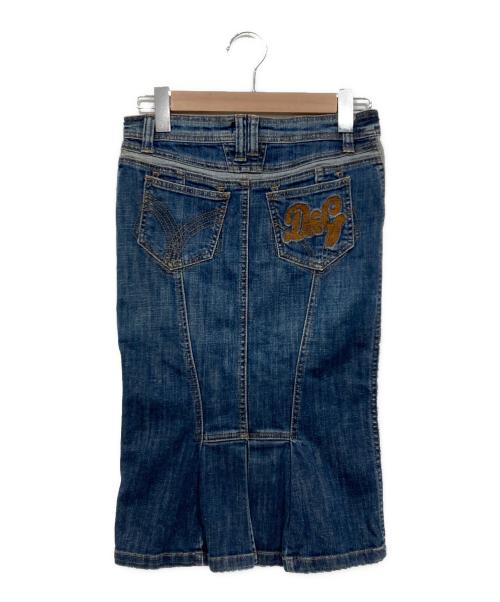 DOLCE & GABBANA（ドルチェ＆ガッバーナ）DOLCE & GABBANA (ドルチェ＆ガッバーナ) デニムタイトスカート インディゴ サイズ:38の古着・服飾アイテム