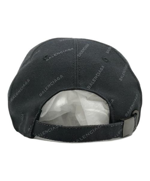 BALENCIAGA（バレンシアガ）BALENCIAGA (バレンシアガ) モノグラムロゴベースボールキャップ ブラック サイズ:L(59cm)の古着・服飾アイテム