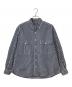 Porter Classic（ポータークラシック）の古着「ROLL UP GINGHAM CHECK SHIRT」｜ホワイト×ネイビー