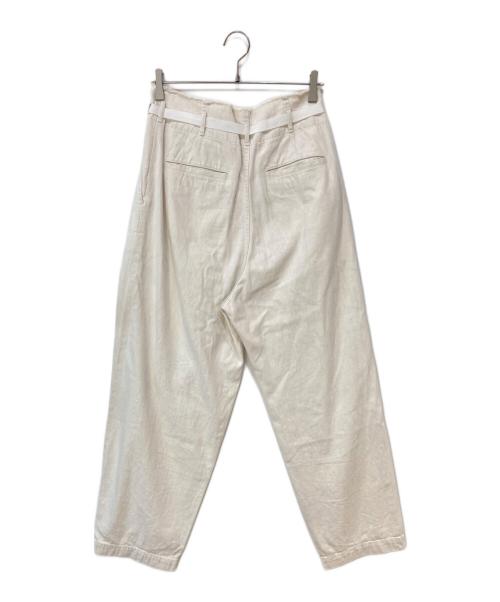 JOHNBULL（ジョンブル）JOHNBULL (ジョンブル) ラップデニムトラウザーデニムパンツ ホワイト サイズ:Sの古着・服飾アイテム