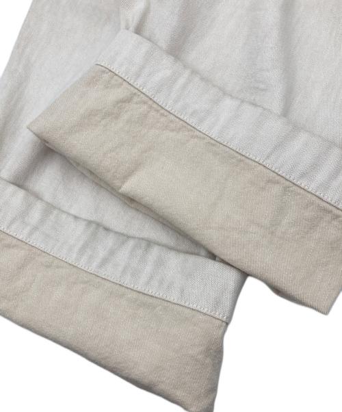 JOHNBULL（ジョンブル）JOHNBULL (ジョンブル) ラップデニムトラウザーデニムパンツ ホワイト サイズ:Sの古着・服飾アイテム