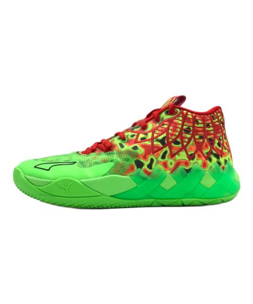 PUMA（プーマ）PUMA (プーマ) MB.01 THERMAL(MB.01 サーマル)/スニーカー FLURO GREEN PES-PUMA RED サイズ:US10の古着・服飾アイテム