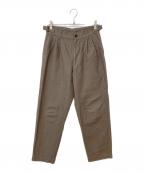 MHLエムエイチエル）の古着「WOOL COTTON DRILL パンツ」｜ブラウン