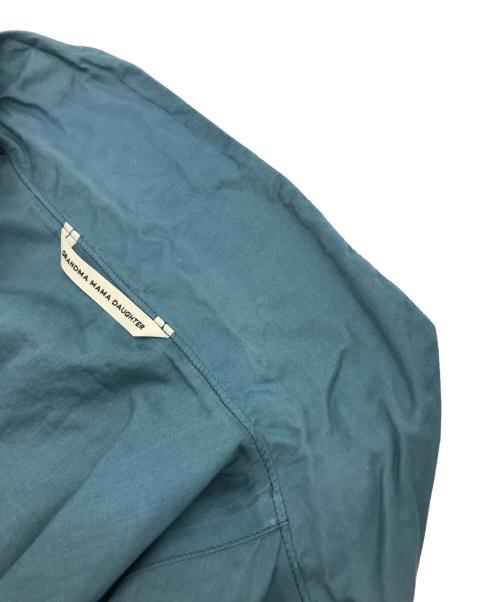 GRANDMA MAMA DAUGHTER（グランマママドーター）GRANDMA MAMA DAUGHTER (グランマママドーター) セーラーカラーギャザーワンピース ブルーの古着・服飾アイテム