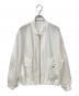 DOUDOU（ドゥドゥ）の古着「シアーMA-1ブルゾン」｜ホワイト