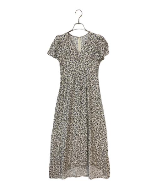 FRAY ID（フレイ アイディー）FRAY ID (フレイ アイディー) カシュクールプリントワンピース ホワイト サイズ:00の古着・服飾アイテム