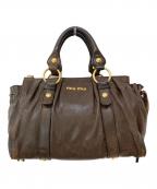 MIU MIUミュウミュウ）の古着「ハンドバッグ」｜ブラウン