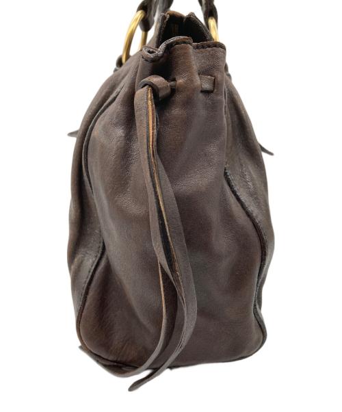 MIU MIU（ミュウミュウ）MIU MIU (ミュウミュウ) ハンドバッグ ブラウン サイズ:-の古着・服飾アイテム