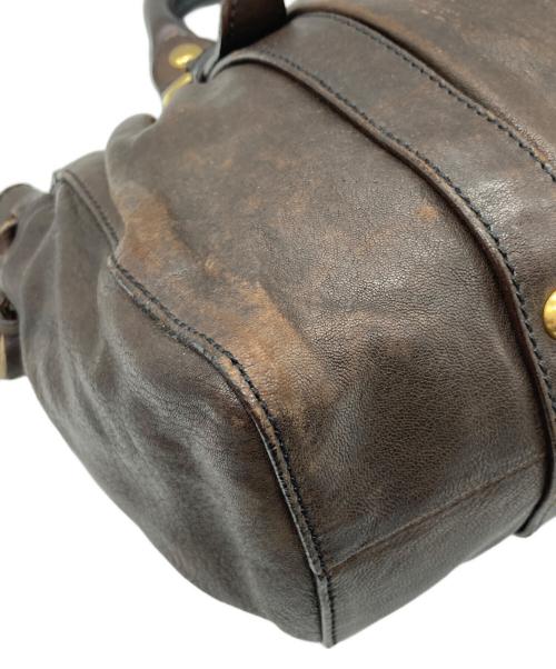 MIU MIU（ミュウミュウ）MIU MIU (ミュウミュウ) ハンドバッグ ブラウン サイズ:-の古着・服飾アイテム