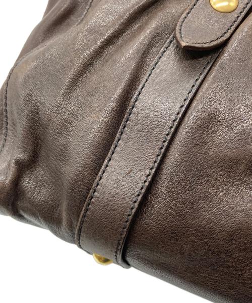 MIU MIU（ミュウミュウ）MIU MIU (ミュウミュウ) ハンドバッグ ブラウン サイズ:-の古着・服飾アイテム