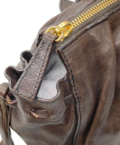 MIU MIU（ミュウミュウ）MIU MIU (ミュウミュウ) ハンドバッグ ブラウン サイズ:-の古着・服飾アイテム