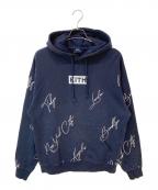 KITHキス）の古着「City Script Hoodie」｜ネイビー
