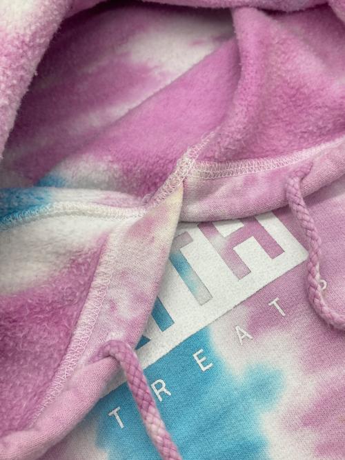 KITH（キス）KITH (キス) Treats Swirl Tie Dye Hoodie ピンク サイズ:Mの古着・服飾アイテム