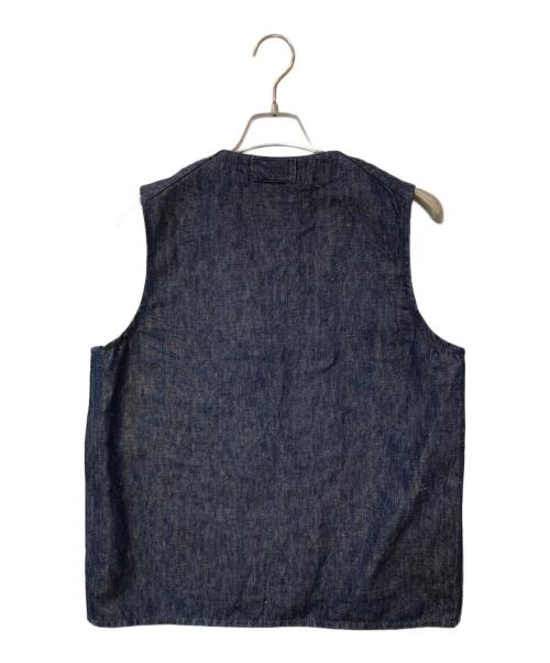 NIGEL CABOURN（ナイジェルケーボン）NIGEL CABOURN (ナイジェルケーボン) WORKWEAR VEST インディゴ サイズ:46の古着・服飾アイテム