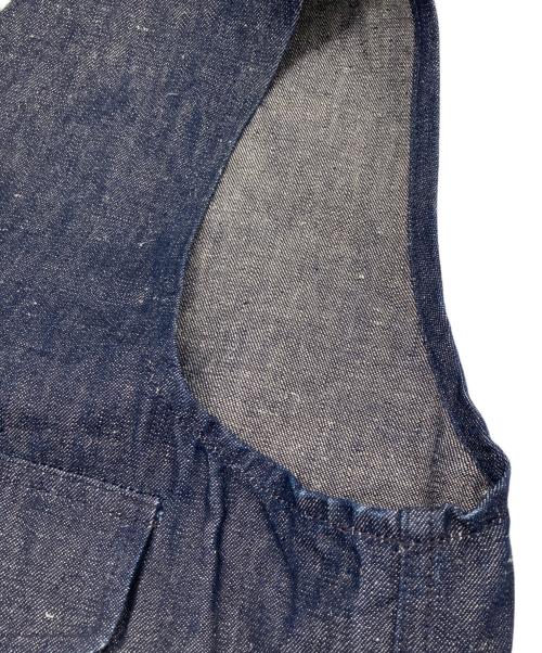 NIGEL CABOURN（ナイジェルケーボン）NIGEL CABOURN (ナイジェルケーボン) WORKWEAR VEST インディゴ サイズ:46の古着・服飾アイテム