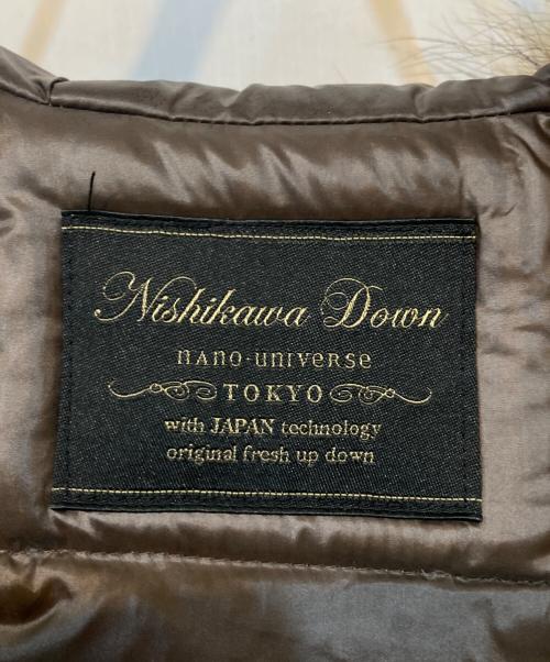 nano・universe（ナノ・ユニバース）nano・universe (ナノ・ユニバース) N-3Bタイプ NISHIKAWA DOWN コート オリーブ サイズ:Sの古着・服飾アイテム