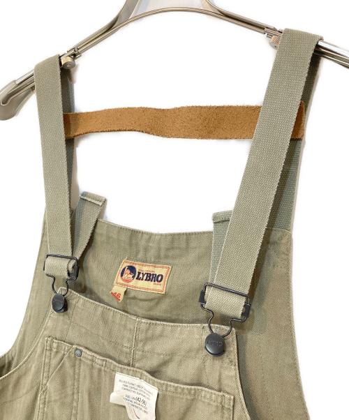 NIGEL CABOURN（ナイジェルケーボン）NIGEL CABOURN (ナイジェルケーボン) LYBRO NAVAL DUNGAREE HERRINGBONE OVERALL オリーブ サイズ:46の古着・服飾アイテム